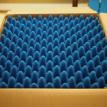 Special foam on top, perfect fit in box, bottom foam is same.
